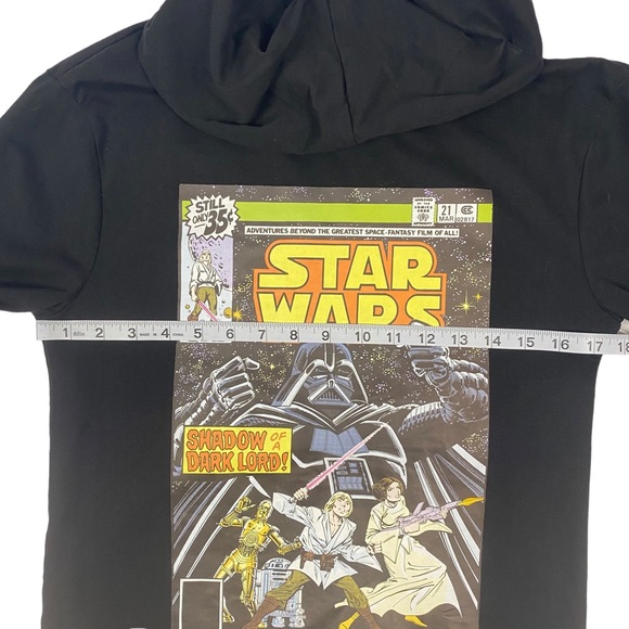 NWT Star Wars Mens Long Sleeve Hoodie Tee with Graphic Print - Size Small - Picture 9 of 10